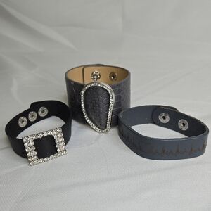 Cuff Bracelet Bundle, 3 Bracelets